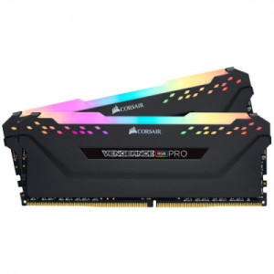 Модуль памяти для компьютера DDR4 16GB (2x8GB) 3600 MHz Vengeance RGB Pro Black Corsair (CMW16GX4M2Z3600C20)