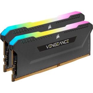 Модуль памяти для компьютера DDR4 16GB (2x8GB) 3600 MHz Vengeance RGB Pro SL Black Corsair (CMH16GX4M2D3600C18)