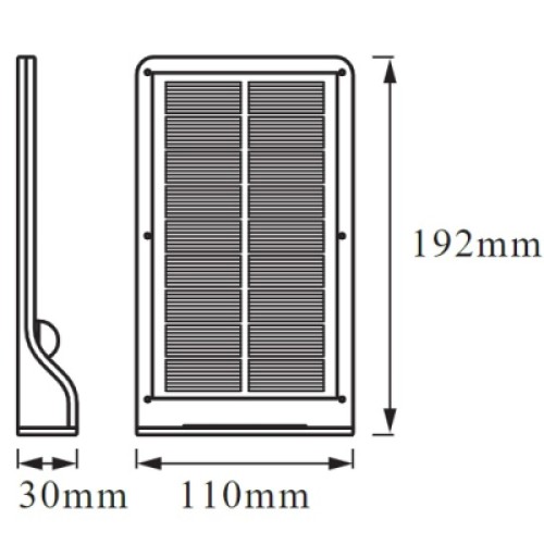 Прожектор Osram на солнечной батарее DOORLED SOLAR 3w (320Lm) 4000K датчик д (4058075267862)