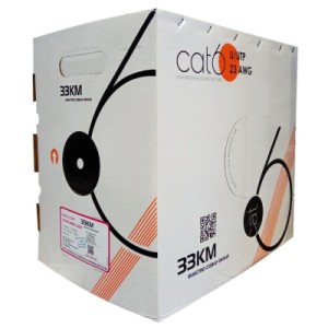 Кабель мережевий ЗЗКМ UTP 305м 4*2*23AWG[0,51] мідь[СU] cat.6, внутрішній [PVC] (72569)