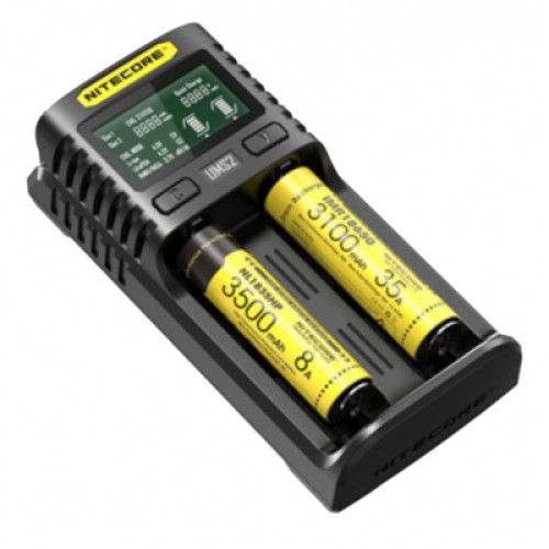 Зарядное устройство для аккумуляторов Nitecore Digicharger UM2 (2 channels, LCD дисп.,Li-ion, Ni-MH/Ni-Cd, (11454)