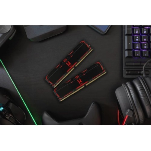Модуль памяти для компьютера DDR4 32GB (2x16GB) 3200 MHz IRDM Black Goodram (IR-X3200D464L16A/32GDC)