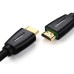 Кабель мультимедийный HDMI to HDMI 1.0m HD118 Nylon Braid (Black) Ugreen (40408)