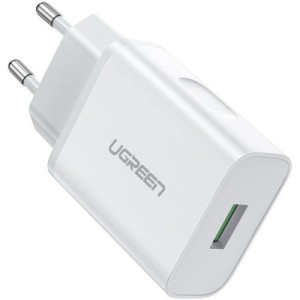 Зарядний пристрій Ugreen CD122 18W USB QC 3.0 Charger (White) (10133)