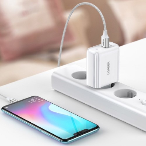 Зарядное устройство Ugreen CD170 36W USB + Type-C Charger (White) (60468)