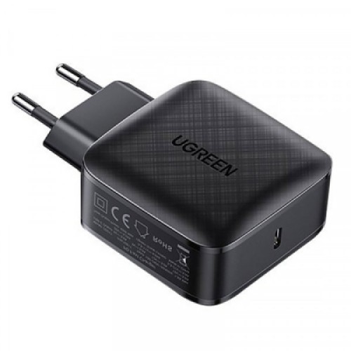 Зарядное устройство Ugreen CD217 65W Type-C PD GaN Charger (Black) (70817)
