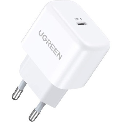 Зарядное устройство Ugreen CD241 Mini PD 20W Fast Charger (White) (10220)