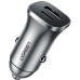 Зарядное устройство Ugreen CD130 20W USB + Type-C PD Car Charger (Gray) (30780)