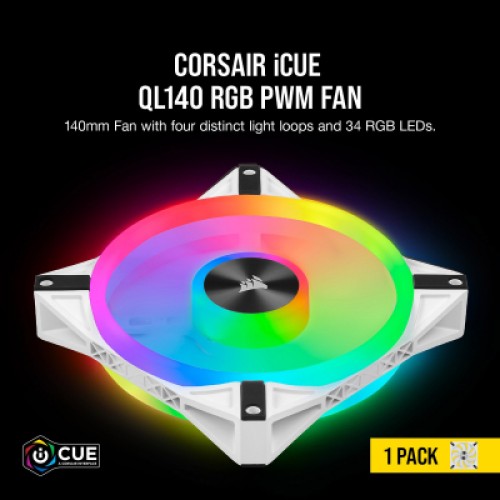 Кулер для корпуса Corsair iCUE QL140 RGB (CO-9050105-WW) Кулер для корпуса Corsair iCUE QL140 RGB (CO-9050105-WW)