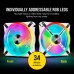 Кулер для корпуса Corsair iCUE QL140 RGB (CO-9050105-WW) Кулер для корпуса Corsair iCUE QL140 RGB (CO-9050105-WW)
