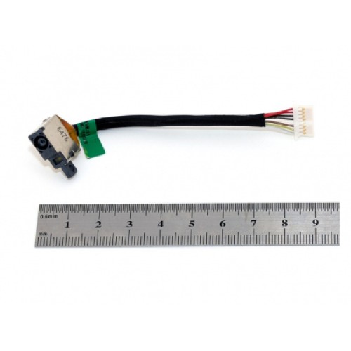 Разъем питания ноутбука с кабелем HP PJ976 (4.5mm x 3.0mm + center pin), 8(7)-pin, 11 см (A49121)