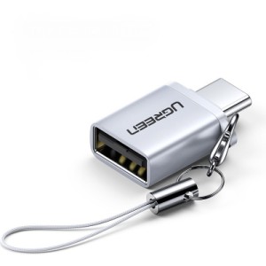 Переходник OTG USB 3.0 AF to USB-C gray Ugreen (50283)