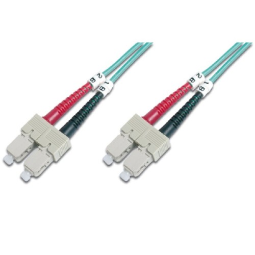 Оптический патчкорд Digitus SC/UPC-SC/UPC, 50/125, MM, OM3, duplex, 3м (DK-2522-03/3)