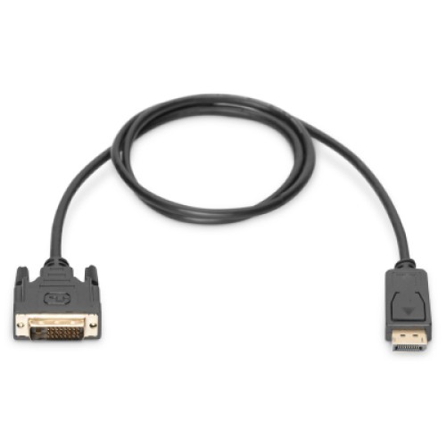 Кабель мультимедийный Display Port to DVI 24+1pin, 2.0m Digitus (AK-340301-020-S)