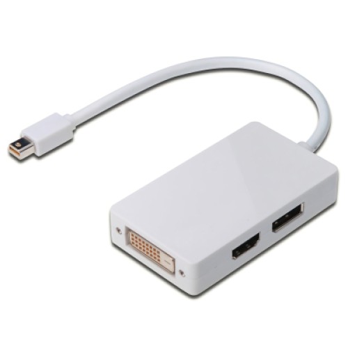 Переходник mini DisplayPort to DisplayPort-HDMI-DV Digitus (AK-340509-002-W)