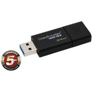 USB флеш накопичувач Kingston 64Gb DataTraveler 100 Generation 3 USB3.0 (DT100G3/64GB)