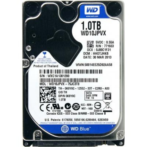 Жесткий диск для ноутбука 2.5" 1TB WD (WD10JPVX) Жесткий диск для ноутбука 2.5" 1TB WD (WD10JPVX)