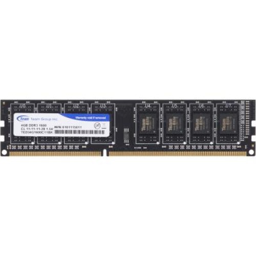 Модуль памяти для компьютера DDR3 4GB 1600 MHz Team (TED34GM1600C1101 / TED34G1600C1101)