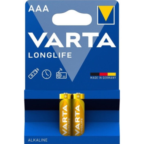 Батарейка Varta AAA Longlife щелочная * 2 (04103101412)