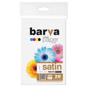 Фотобумага Barva 10x15, 200g/m2, PROFI, 20c (IP-BAR-P-V200-157)