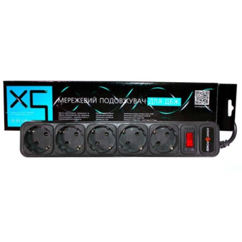 Сетевой фильтр питания LogicPower LP-X5-UPS 2.0м, 0,75mm2, 10A (2753)