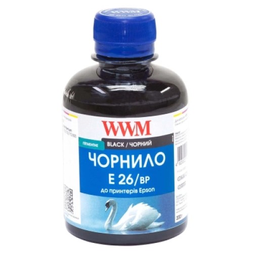 Чернила WWM EPSON XP-600/XP-605/XP-7005 (Black Pigment) (E26/BP)