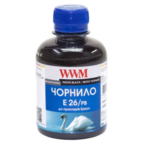 Чернила WWM EPSON XP-600/XP-605/XP-7005 (Photo Black) (E26/PB)