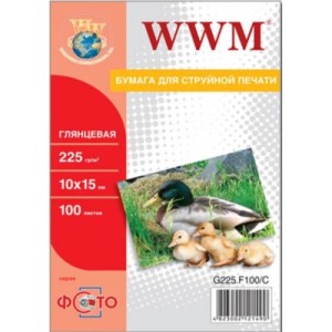 Фотобумага WWM 10x15 (G225.F100/ G225.F100/С)