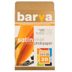 Фотобумага Barva 10x15, 285g/m2, PROFI, 20c (IP-BAR-P-V285-030)