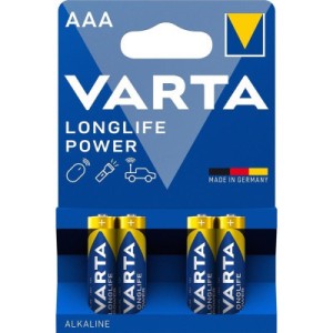 Батарейка Varta AAA Longlife Power лужна * 4 (04903121414)