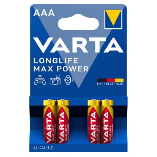 Батарейка Varta AAA Longlife Max Power щелочная * 4 (04703101404)