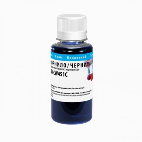 Чернила ColorWay Canon CLI-451 100мл Cyan (CW-CW451C01) Чернила ColorWay Canon CLI-451 100мл Cyan (CW-CW451C01)