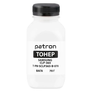 Тонер SAMSUNG CLP-365 BLACK 70г Patron (PN-SCLP365-B-070)
