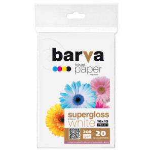 Фотобумага Barva 10x15, 200g/m2, PROFI, 20c (IP-R200-161)