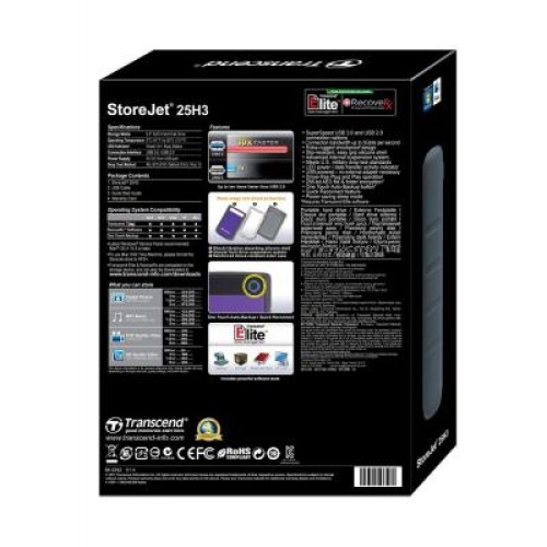 Внешний жесткий диск 2.5" 2TB Transcend (TS2TSJ25H3P)
