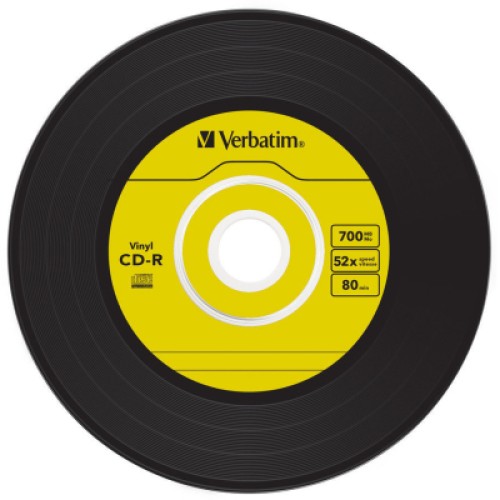 Диск CD Verbatim CD-R 700Mb 52x Slim case Vinyl AZO (43426)