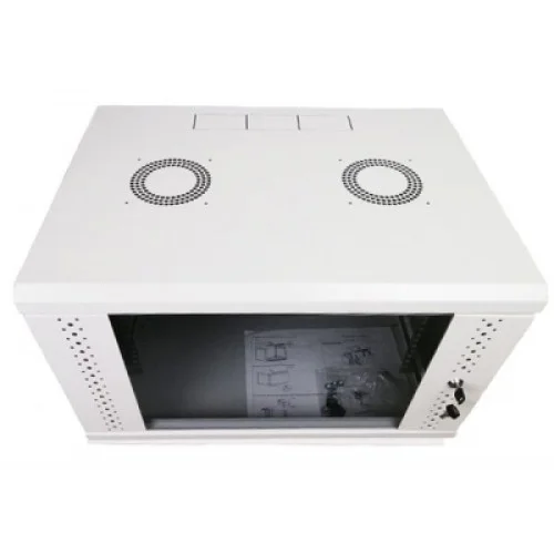 Шафа настінна Eserver 12U 600х600х637 (Ш*Г*В), скло (ES-Е1260G)