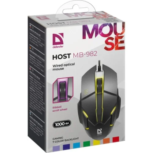 Мишка Defender Host MB-982 USB Black (52982)