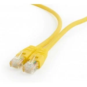 Патч-корд 0.25м UTP cat 6 CCA yellow Cablexpert (PP6U-0.25M/Y)