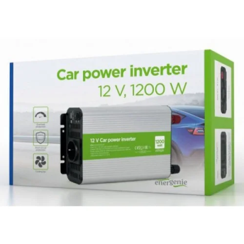 Автомобильный инвертор EnerGenie 12V/220V 1200 Вт (EG-PWC1200-01)