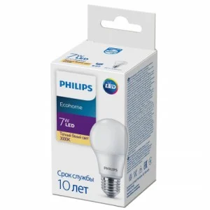 Лампочка Philips Ecohome LED Bulb 7W 500lm E27 830 RCA (929002298617)