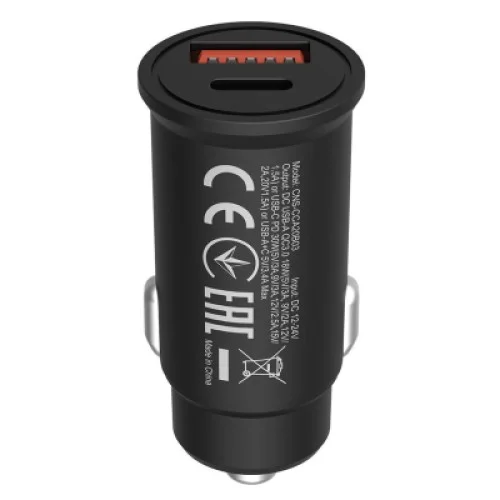 Зарядное устройство Canyon PD 30W/QC3.0 18W Pocket size car charger (CNS-CCA20B03)