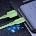 Дата кабель USB 2.0 AM to Lightning 1.0m soft silicone green ColorWay (CW-CBUL042-GR)