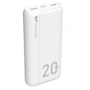 Батарея универсальная Silicon Power QS15 20000mAh PD/18W, QC3.0, Type-C, Micro-USB, 2*USB-A, whi (SP20KMAPBKQS150W)