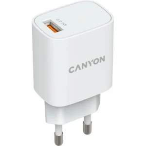 Зарядное устройство Canyon Wall charger 1*USB, QC3.0 18W (CNE-CHA18W)