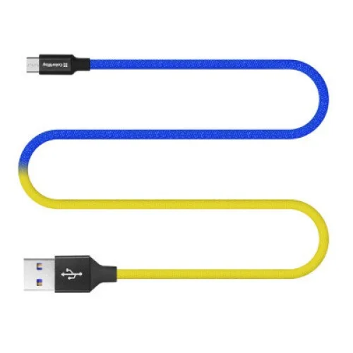 Дата кабель USB 2.0 AM to Micro 5P 1.0m National ColorWay (CW-CBUM052-BLY)
