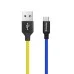 Дата кабель USB 2.0 AM to Micro 5P 1.0m National ColorWay (CW-CBUM052-BLY)