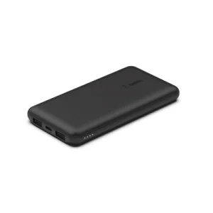 Батарея універсальна Belkin 10000mAh, USB-C, 2*USB-A, 3A max, 6" USB-A to USB-C cable, Black (BPB011btBK)