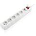 Сетевой фильтр питания REAL-EL RS-6 Protect M 1.8m, white (EL122300031)