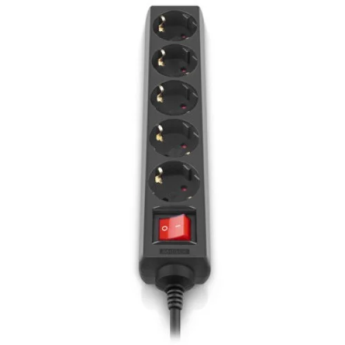 Сетевой фильтр питания REAL-EL RS-Protect M 5m, black (EL122300030)
